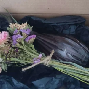 Dried Flower Posy and Vase in Gift Box - Image 2